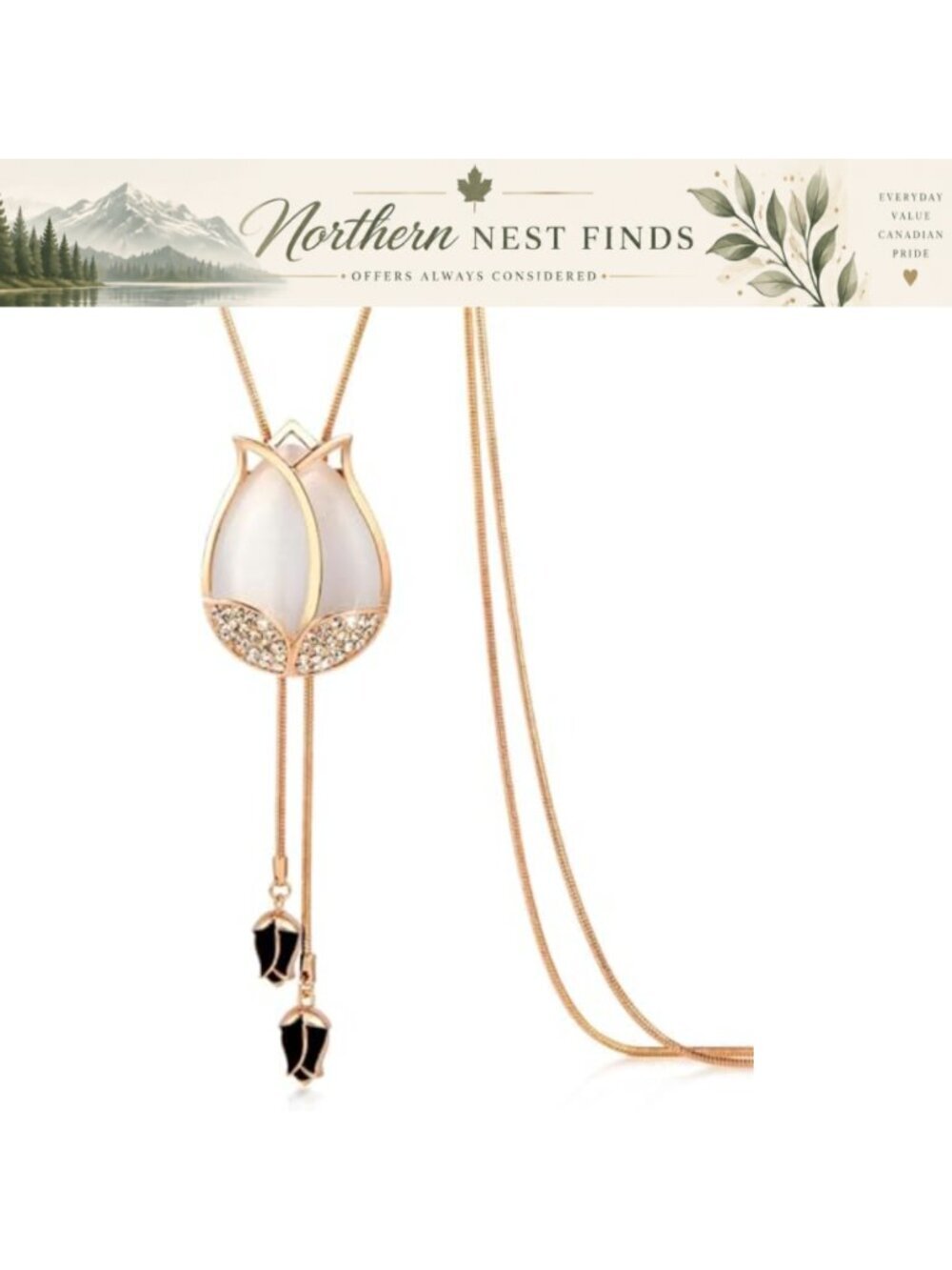 Triple Layer Pendant Necklace Long Sweater Chain Alloy Crystal Boho
